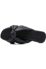 Bonita knot slides | Black | Sandaler fra By Timm