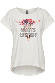 Ejsa T-shirt | Spring Gardenia | T-shirt med tryk fra Culture