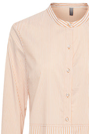Abigail Long Shirt | Olivenite | Stribet skjorte fra Culture