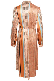 Filuka Shirt Dress | Brown Sugar | Skjortekjole med print fra Culture