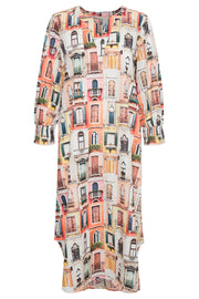 Francine Kaftan Dress | Spring Gardenia | Kjole med print fra Culture