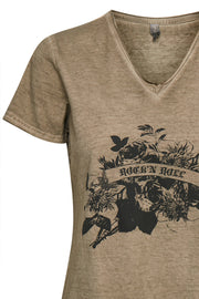 Mouna T-shirt | Tarmac Wash | T-shirt med tryk fra Culture