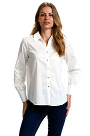 Antoniett Long Sleeve Shirt | Spring Gardenia | Skjorte fra Culture
