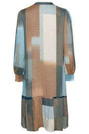 Sahar New Dress | Blue Iris | Kjole med print fra Culture