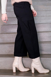 Davina Wide Cargo Pants | Black | Bukser fra Black Colour