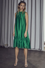 MoniqueCC Halterneck Crop Dress | Green | Kjole fra Co'couture