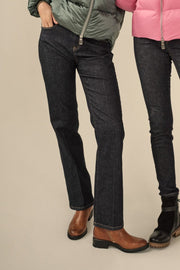 Cecilia Cover Long Jeans | Dark Blue | Jeans fra Mos Mosh
