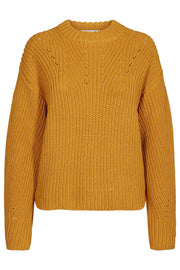 Elley Knit | Mustard | Strik sweater fra Co'Couture