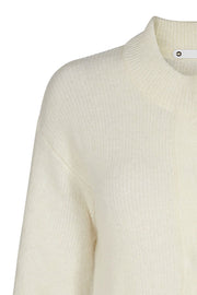 Adalyn Pattern Cardigan | Rå hvid | Strik cardigan fra Co'Couture