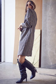 Scot Check Dress | Navy | Kjole fra Co'Couture