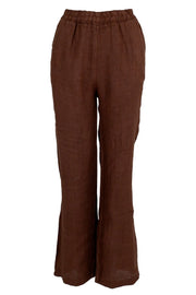 Melina Wide Linen Pant | Nougat | Bukser fra Black Colour