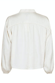 Binnet Satin Blouse | Off White | Skjorte fra Neo Noir