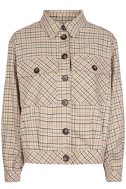 New Rosalie Check Jacket | Bone | Ternet jakke fra Co'Couture