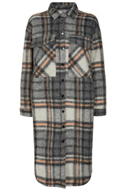 Kelly Long Wool Jacket | Black | Uld jakke fra Co'Couture
