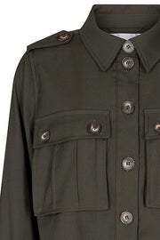 Ibbie Shirt Jacket | Army | Jakke fra Co'couture