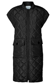 Alberte Quilt Vest | Black | Quiltet vest fra Co'Couture