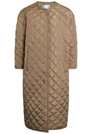 Mandalina Quilt Coat | Khaki | Jakke fra Co'couture