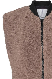 Alley Fur mix Vest | Walnut | Vest fra Co'couture
