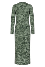 Sofia LS Dress | Army Tie Dye | Lang jersey kjole med print fra Liberté