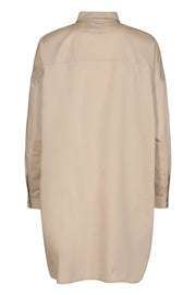 Susan LS Shirt | Sand | Skjorte kjole fra Liberté