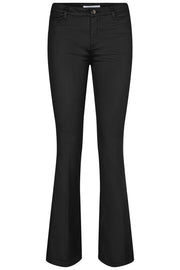 Denzel Coated Boot Cut Jeans | Black | Bukser fra Co'couture