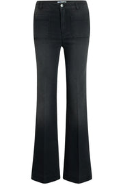 Piper Denzel Flare Jeans | Black | Bukser fra Co'couture