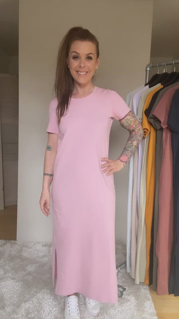 Rebekka Dress | Purple Heather | Kjole fra Basic Apparel