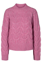 Jenesse Cable Knit | Pink | Strik fra Co'couture