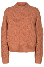 Jennesse Cable Knit | Cantaloupe | Strik fra Co'Couture