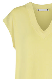 Aristo knit vest | Lemon | Vest fra Co'couture