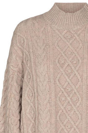 Dany Cable Knit | Bone | Strik fra Co'couture
