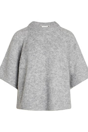 Moto Shortie Knit | Light Grey | Strik fra Co'couture