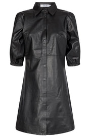 Phoebe Leather Shirt Dress | Læderkjole fra Co'couture
