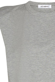 Eduarda T-shirt | Grå | Tee top fra Co'couture