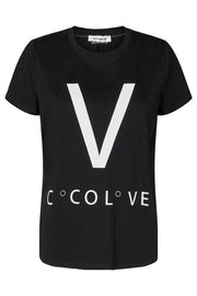 Love Degree Tee | Sort | T-shirt fra Co'couture