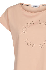 Joy Rush Tee | Nude Rose | T-shirt fra Co'Couture