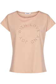 Joy Rush Tee | Nude Rose | T-shirt fra Co'Couture