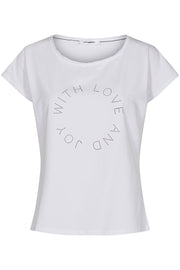 Joy Rush Tee | Hvid | T-shirt fra Co'Couture