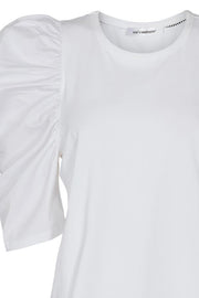 OuiOui Puff Tee | White | T-shirt fra Co'couture