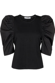 OuiOui Puff Tee | Black | T-shirt fra Co'couture