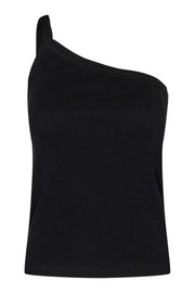 Sheera One Shoulder Top | Black | Top fra Co'couture
