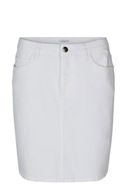 Rina Denim White Skirt | Off White | Nederdel fra CO'COUTURE