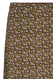 Alina Flower Skirt | Mustard | Nederdel med print fra Co'Couture