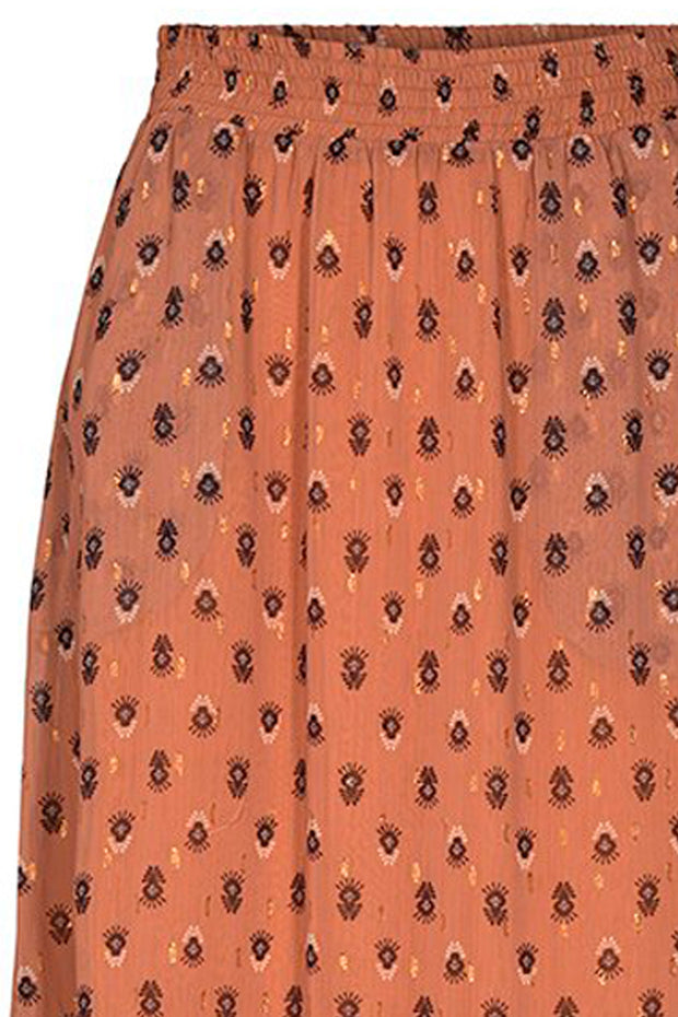 Moni Gipsy Skirt | Cantaloupe | Lang nederdel med print Co'Couture – Lisen.dk