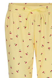 Alma pants | Gule med kirsebær print | Bukser fra Liberté