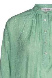 Pauline Stripe Shirt | Mint | Skjorte med striber fra Co'Couture