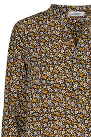 Coco Alina Flower | Mustard | Skjorte med print fra Co'Couture