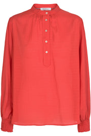 Pauline Shirt | Rød | Skjorte med striber fra Co'Couture