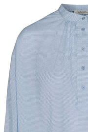 Pauline Shirt | Pale blue | Skjorte med striber fra Co'Couture
