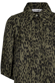 Briela Abu Animal Shirt | Army | Skjorte fra Co'couture